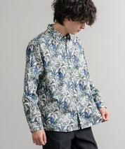 Upscape Audience 日本製/国産プリントブロードワンウォッシュレギュラーカラー長袖テーパードシャツ AUD6664 14960