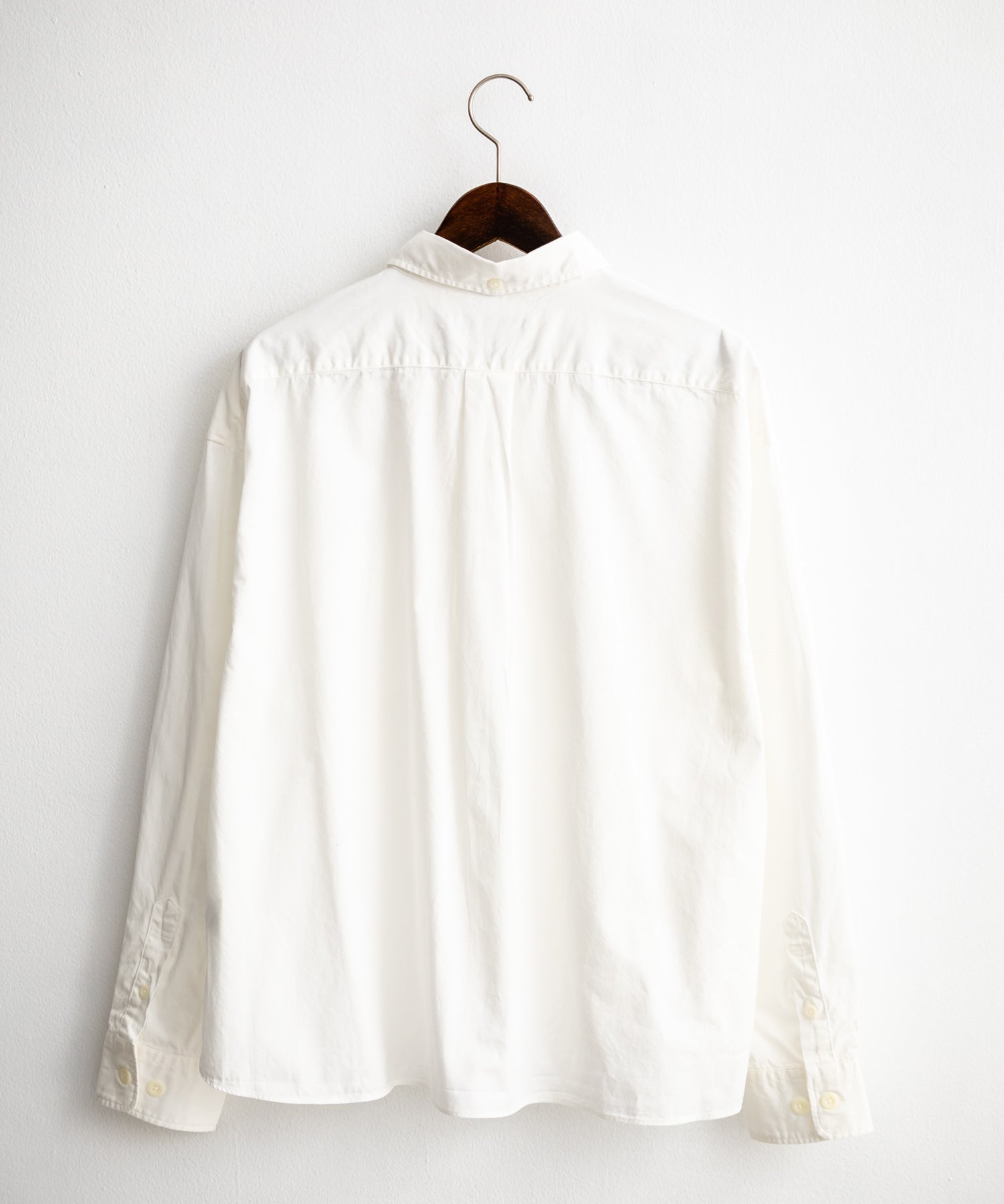 Upscape Audience 日本製/国産遠州7オンスチノクロスボタンダウンボクシークロップド長袖シャツ AUD6666 14961