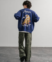 KRIFF MAYER クリフメイヤー もちのび虎刺繍Vネックニットカーディガン 2523100 14964