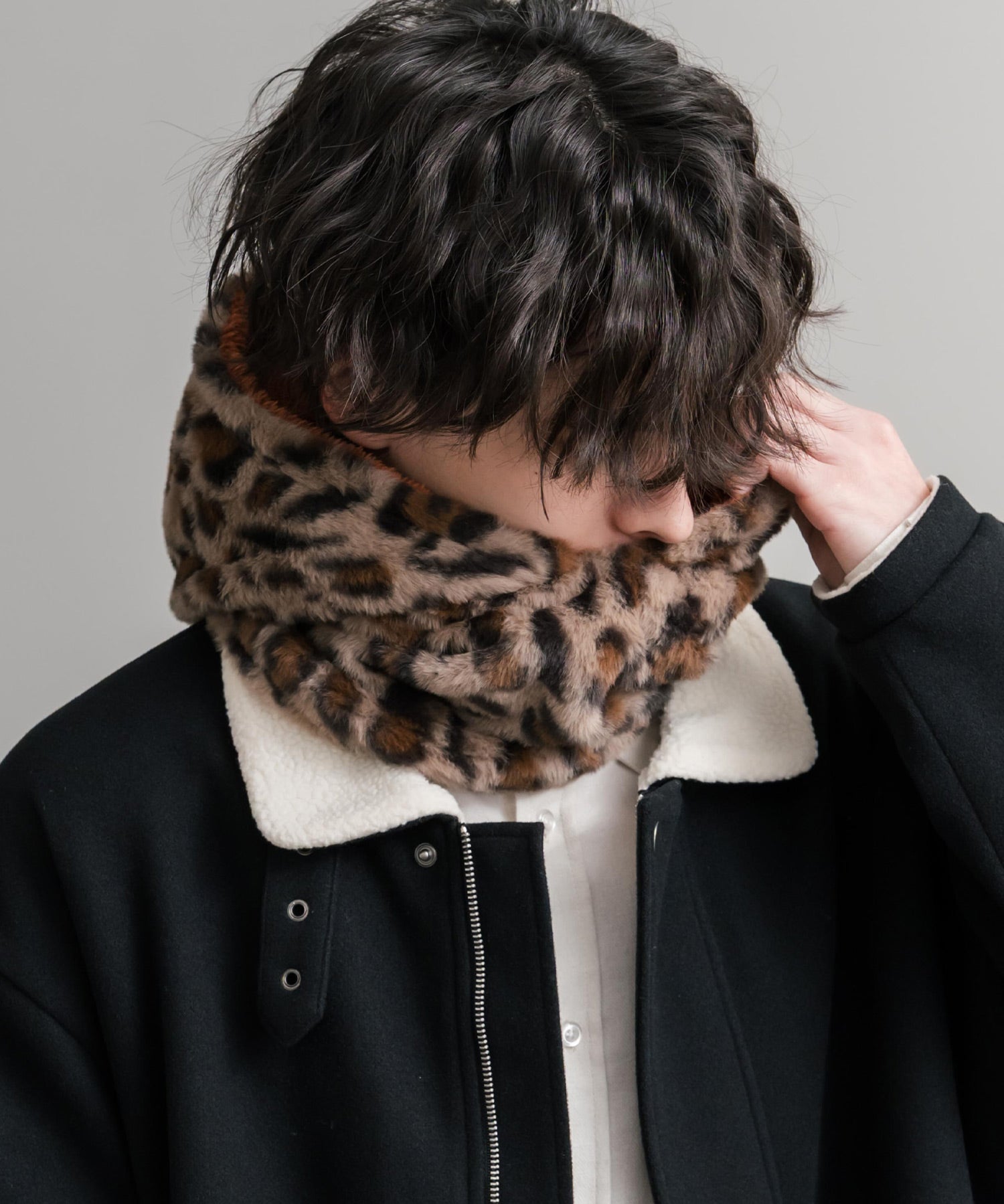 KRIFF MAYER クリフメイヤー ニンジャりん2WAYリバーシブルフード型ネックウォーマー ボアフードウォーマー J2527845 14965