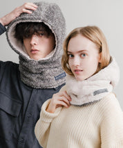 KRIFF MAYER クリフメイヤー ニンジャりん2WAYリバーシブルフード型ネックウォーマー ボアフードウォーマー J2527845 14965