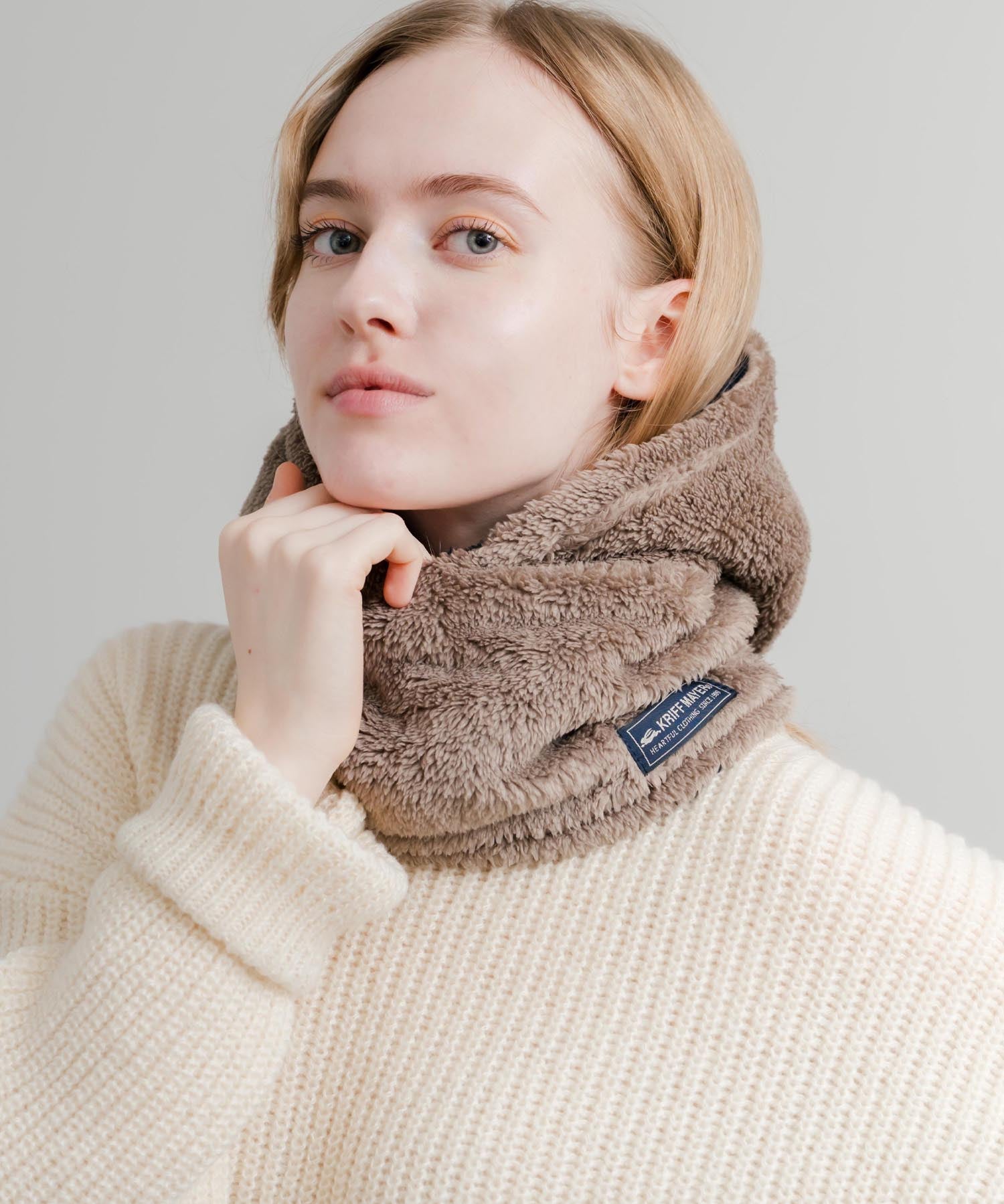 KRIFF MAYER クリフメイヤー ニンジャりん2WAYリバーシブルフード型ネックウォーマー ボアフードウォーマー J2527845 14965