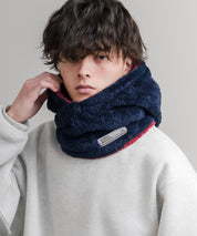 KRIFF MAYER クリフメイヤー ニンジャりん2WAYリバーシブルフード型ネックウォーマー ボアフードウォーマー J2527845 14965