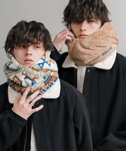 KRIFF MAYER クリフメイヤー ニンジャりん2WAYリバーシブルフード型ネックウォーマー ボアフードウォーマー J2527845 14965