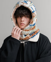 KRIFF MAYER クリフメイヤー ニンジャりん2WAYリバーシブルフード型ネックウォーマー ボアフードウォーマー J2527845 14965