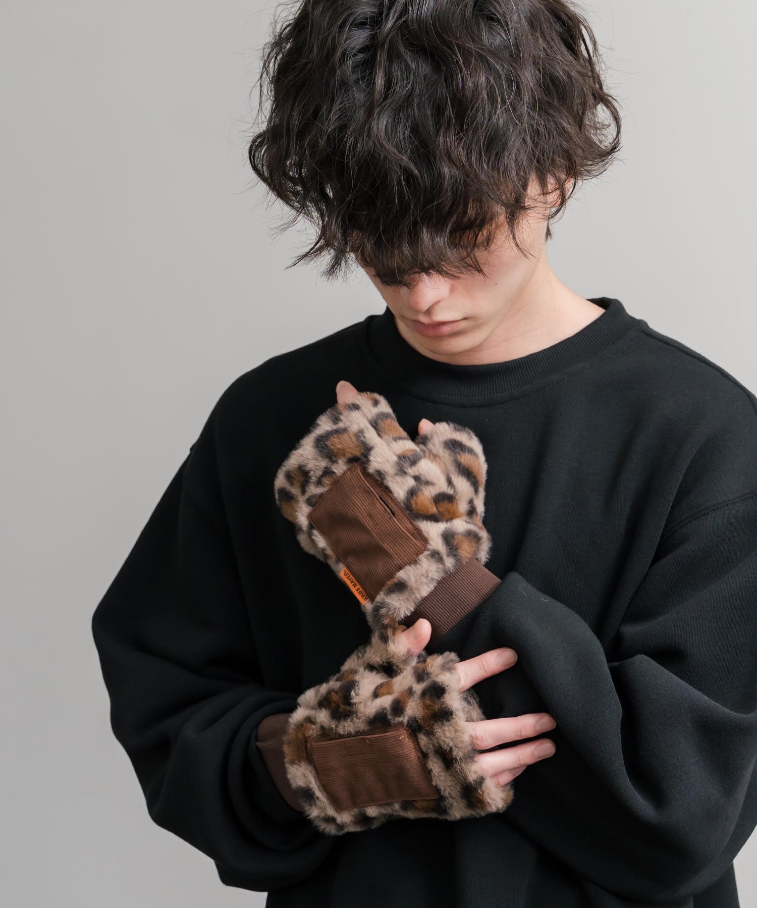 KRIFF MAYER クリフメイヤー デミグラブハンドウォーマー/フィンガーレスボア手袋 2527806 14966