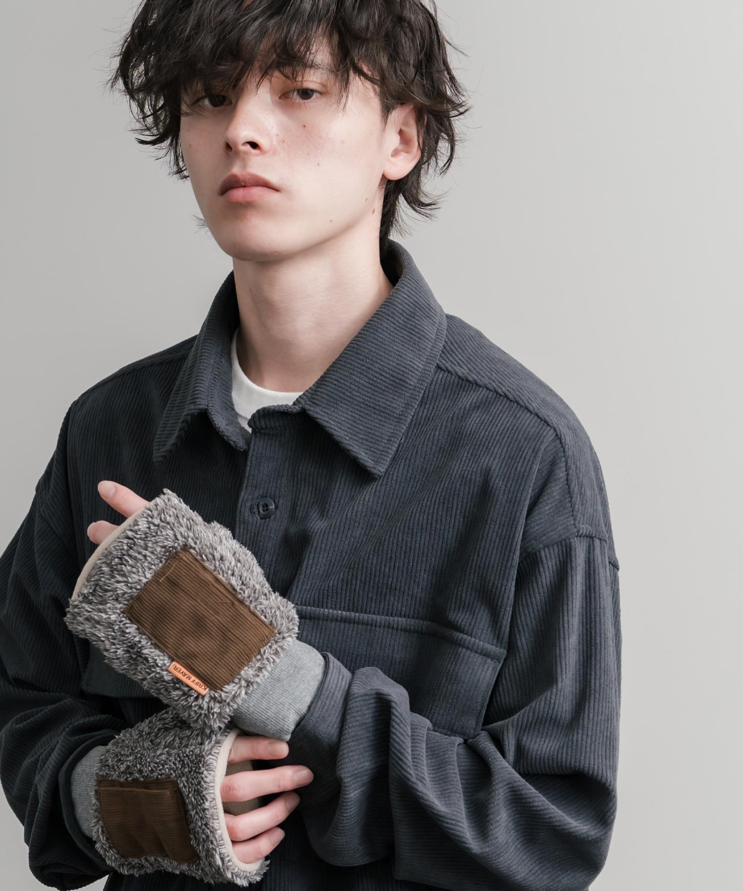 KRIFF MAYER クリフメイヤー デミグラブハンドウォーマー/フィンガーレスボア手袋 2527806 14966