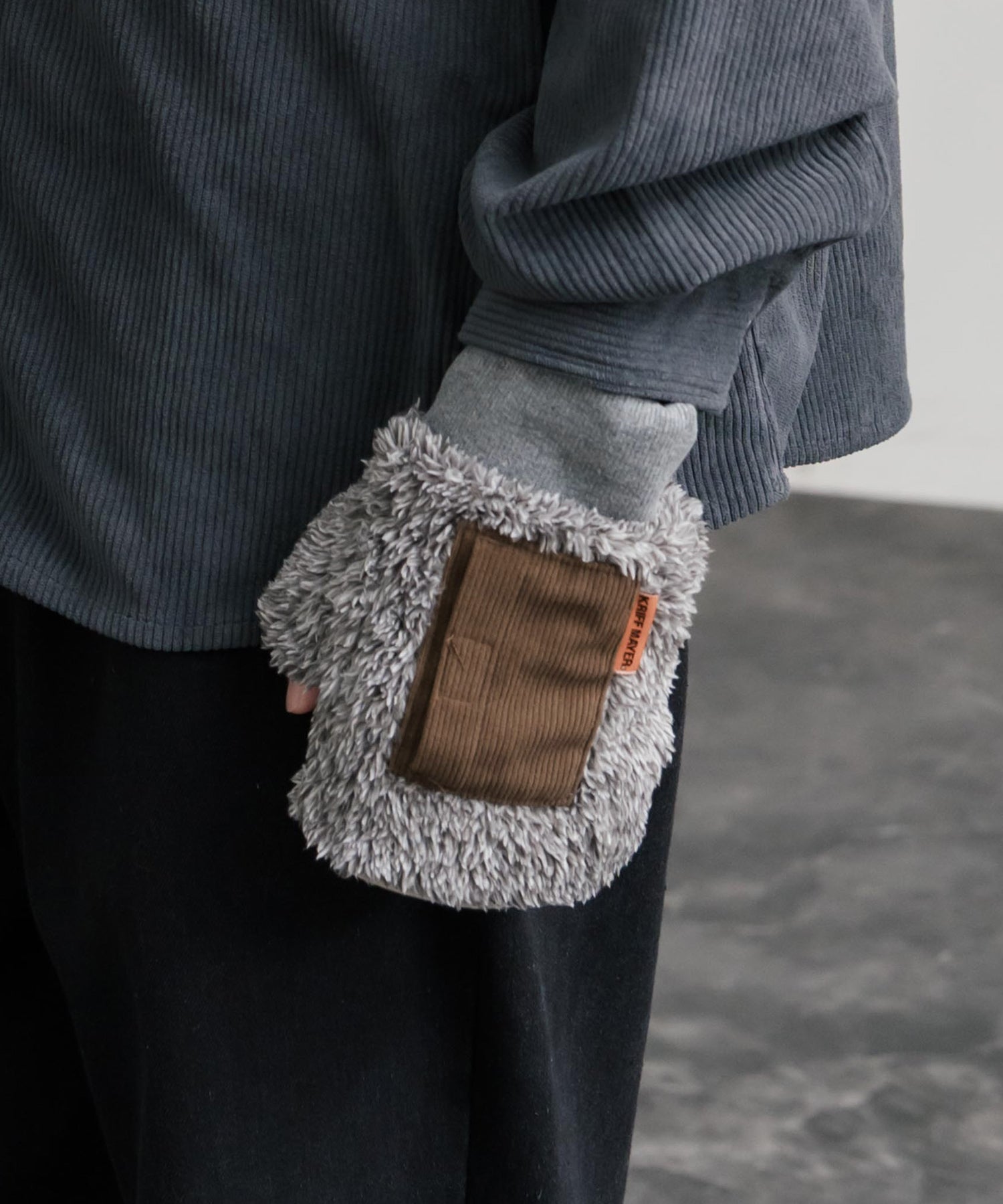 KRIFF MAYER クリフメイヤー デミグラブハンドウォーマー/フィンガーレスボア手袋 2527806 14966