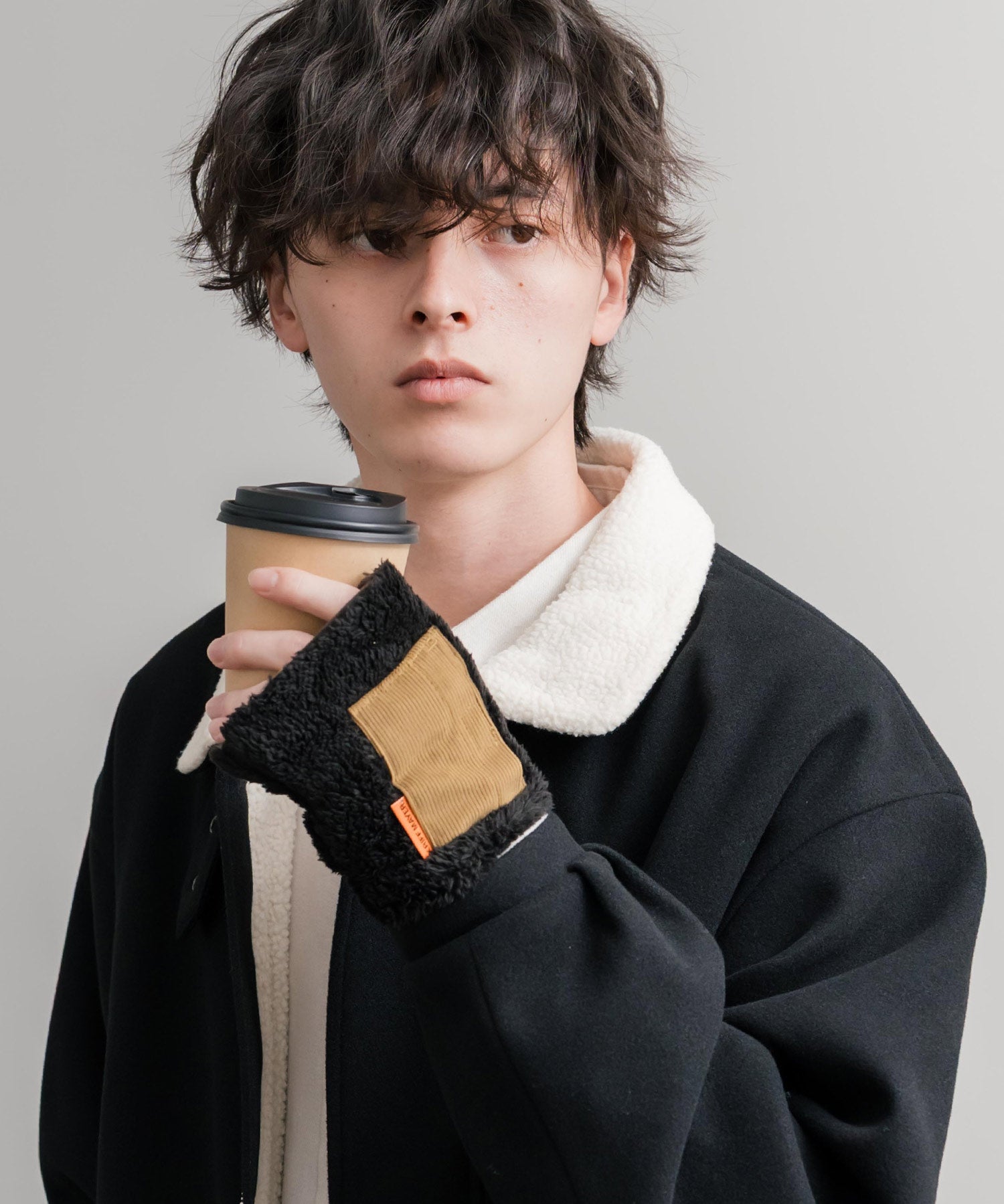 KRIFF MAYER クリフメイヤー デミグラブハンドウォーマー/フィンガーレスボア手袋 2527806 14966