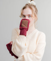 KRIFF MAYER クリフメイヤー デミグラブハンドウォーマー/フィンガーレスボア手袋 2527806 14966