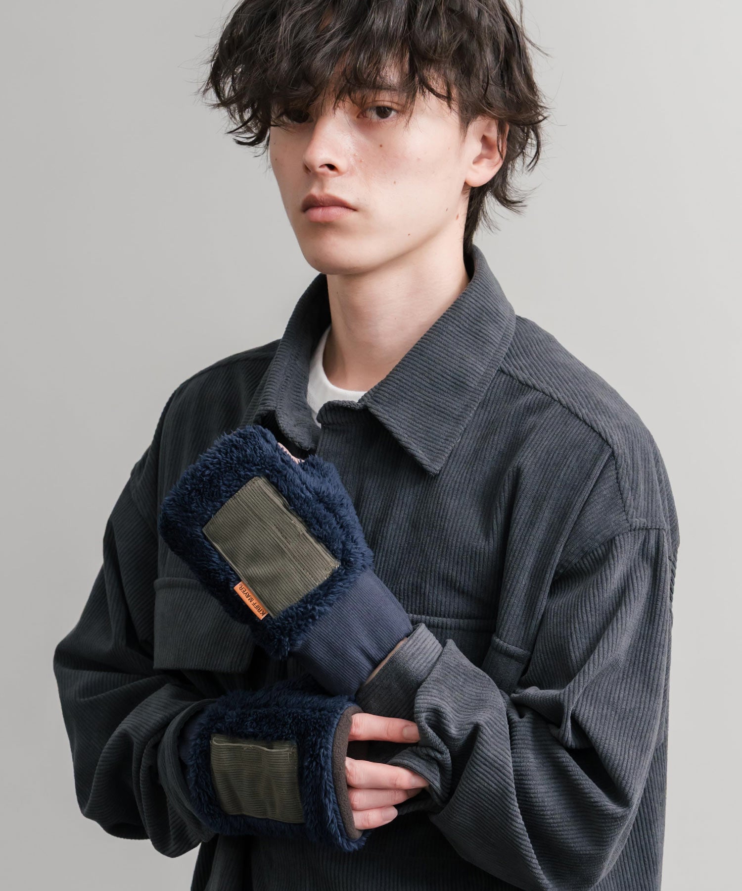 KRIFF MAYER クリフメイヤー デミグラブハンドウォーマー/フィンガーレスボア手袋 2527806 14966