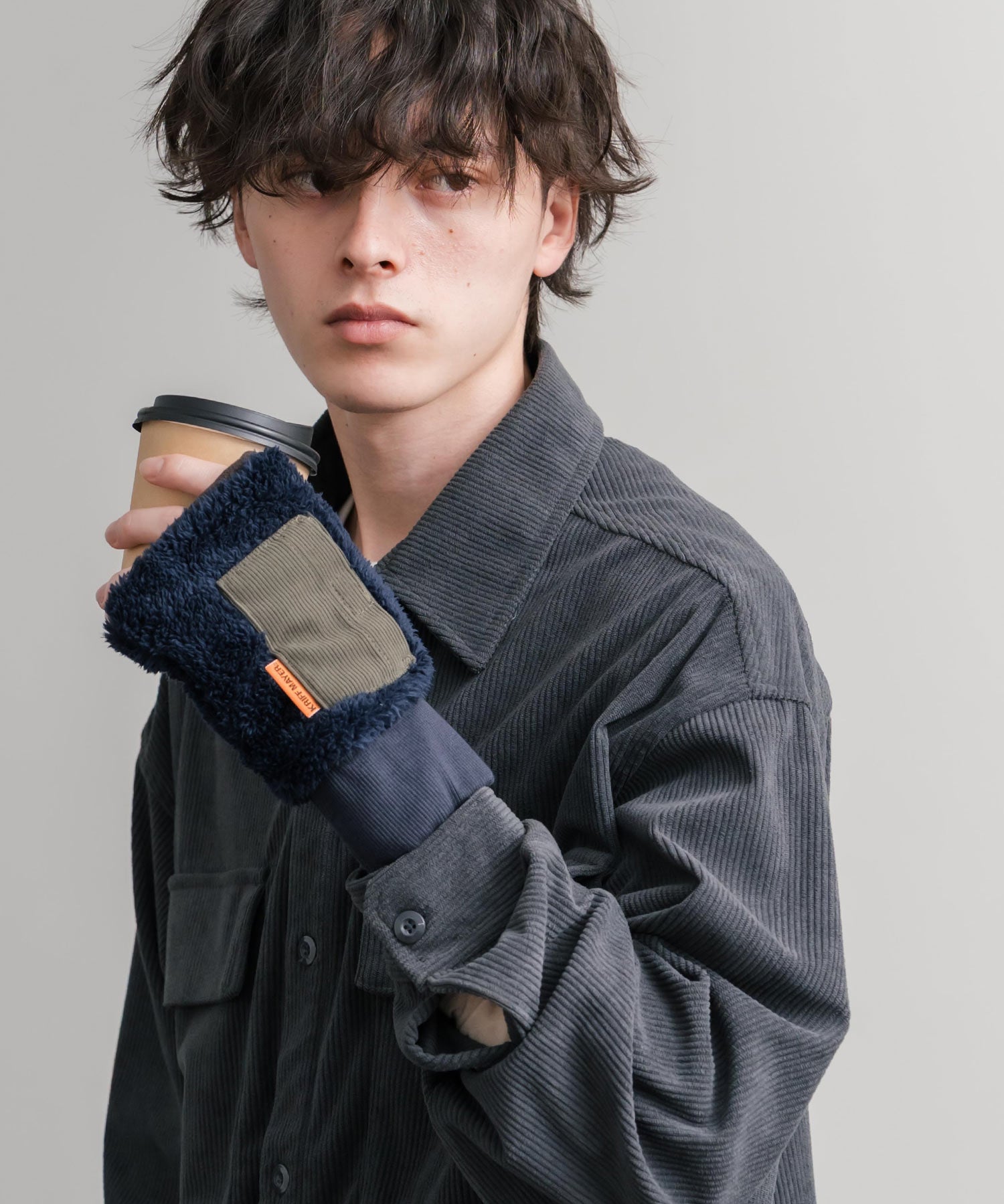 KRIFF MAYER クリフメイヤー デミグラブハンドウォーマー/フィンガーレスボア手袋 2527806 14966