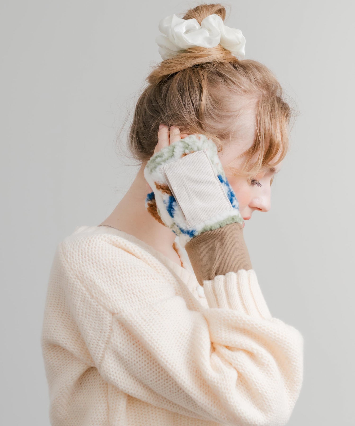 KRIFF MAYER クリフメイヤー デミグラブハンドウォーマー/フィンガーレスボア手袋 2527806 14966