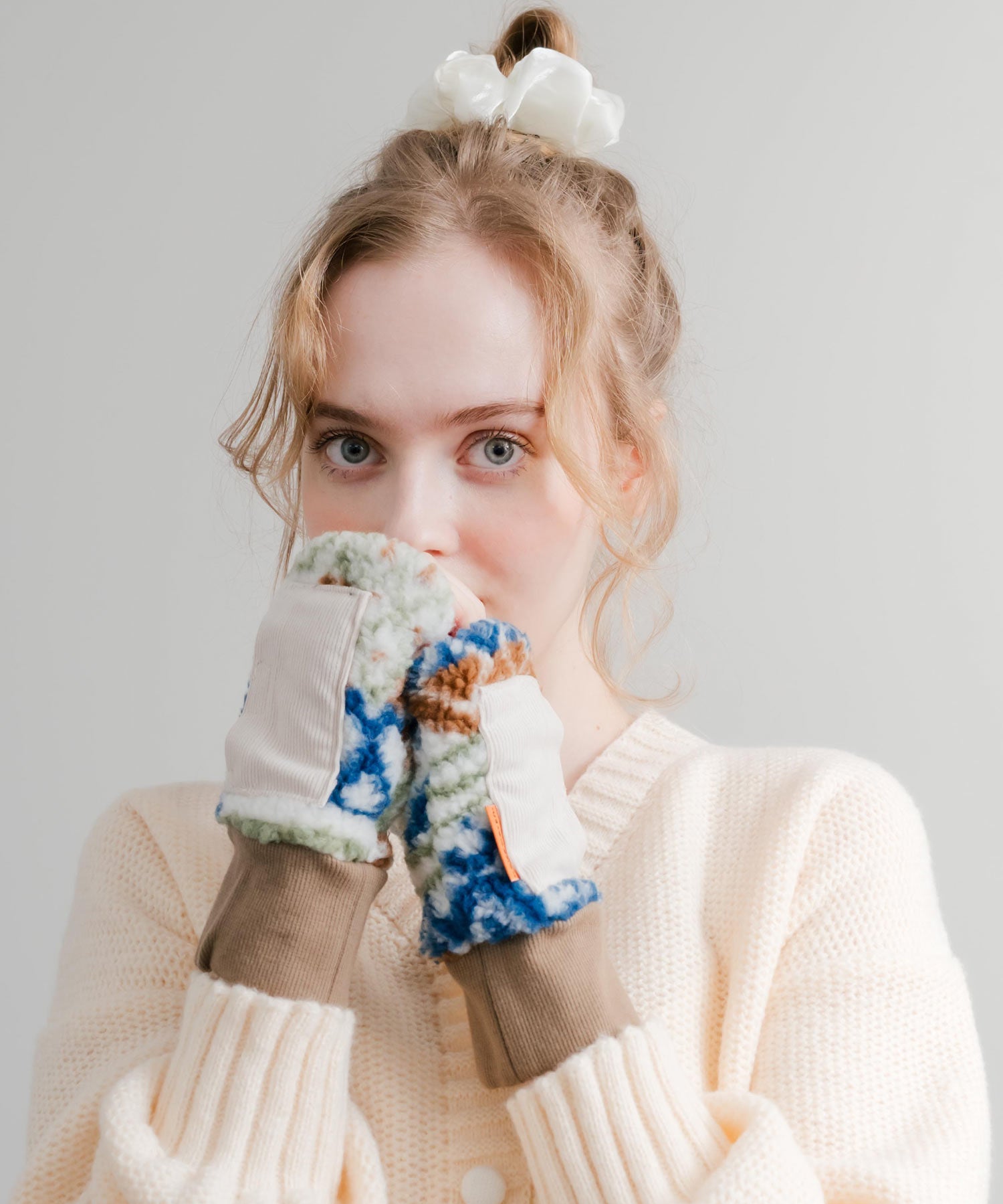 KRIFF MAYER クリフメイヤー デミグラブハンドウォーマー/フィンガーレスボア手袋 2527806 14966