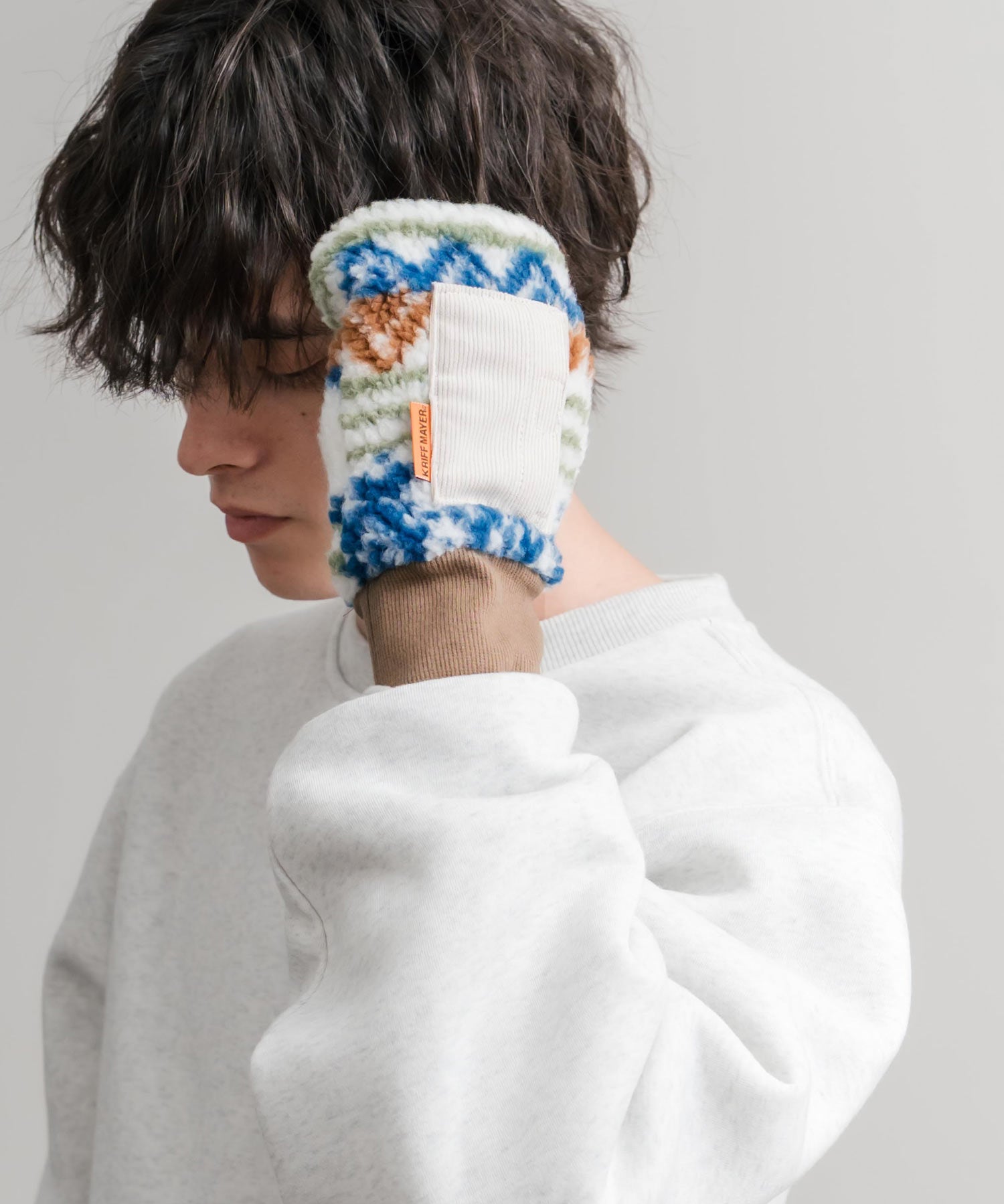 KRIFF MAYER クリフメイヤー デミグラブハンドウォーマー/フィンガーレスボア手袋 2527806 14966