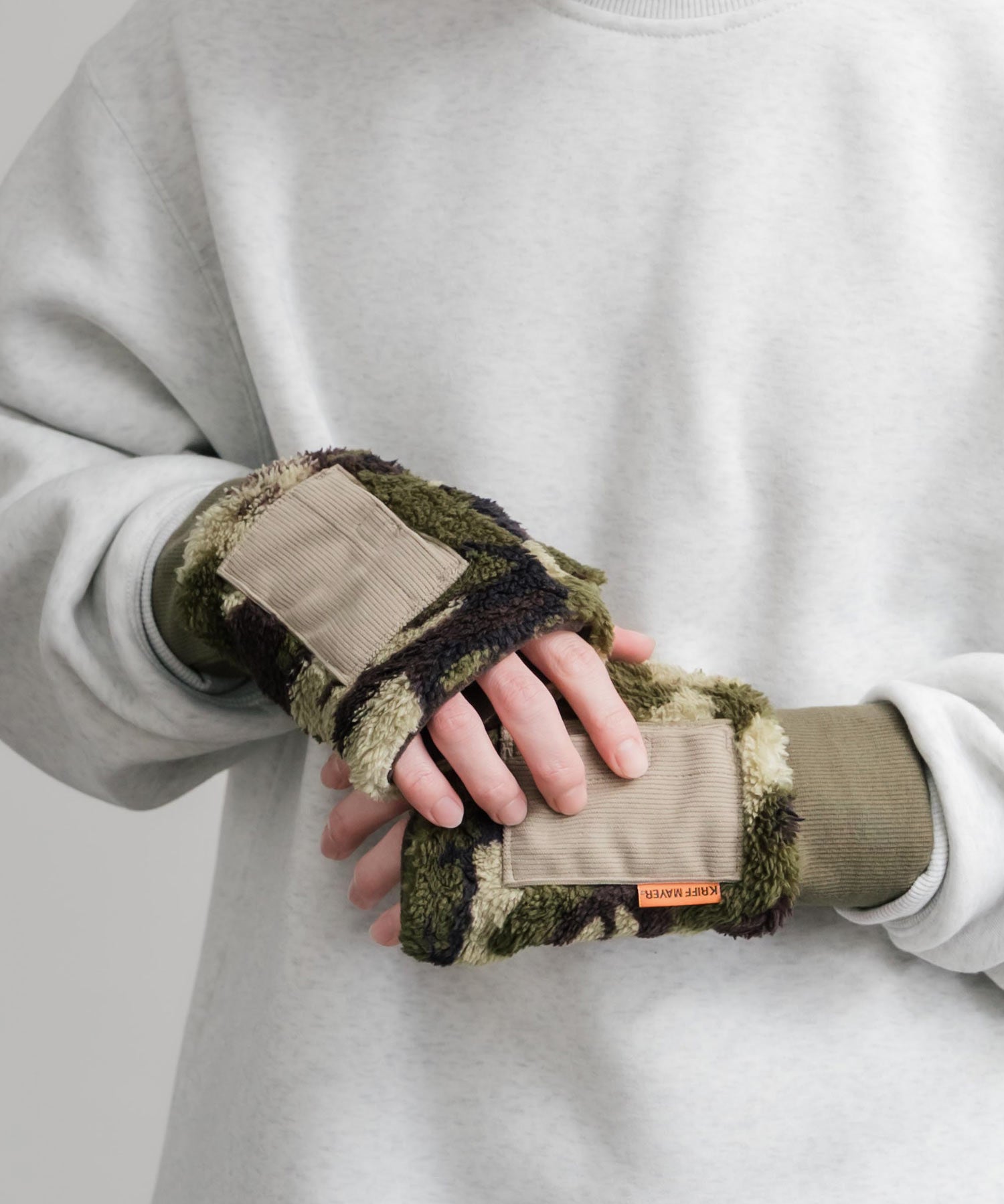 KRIFF MAYER クリフメイヤー デミグラブハンドウォーマー/フィンガーレスボア手袋 2527806 14966