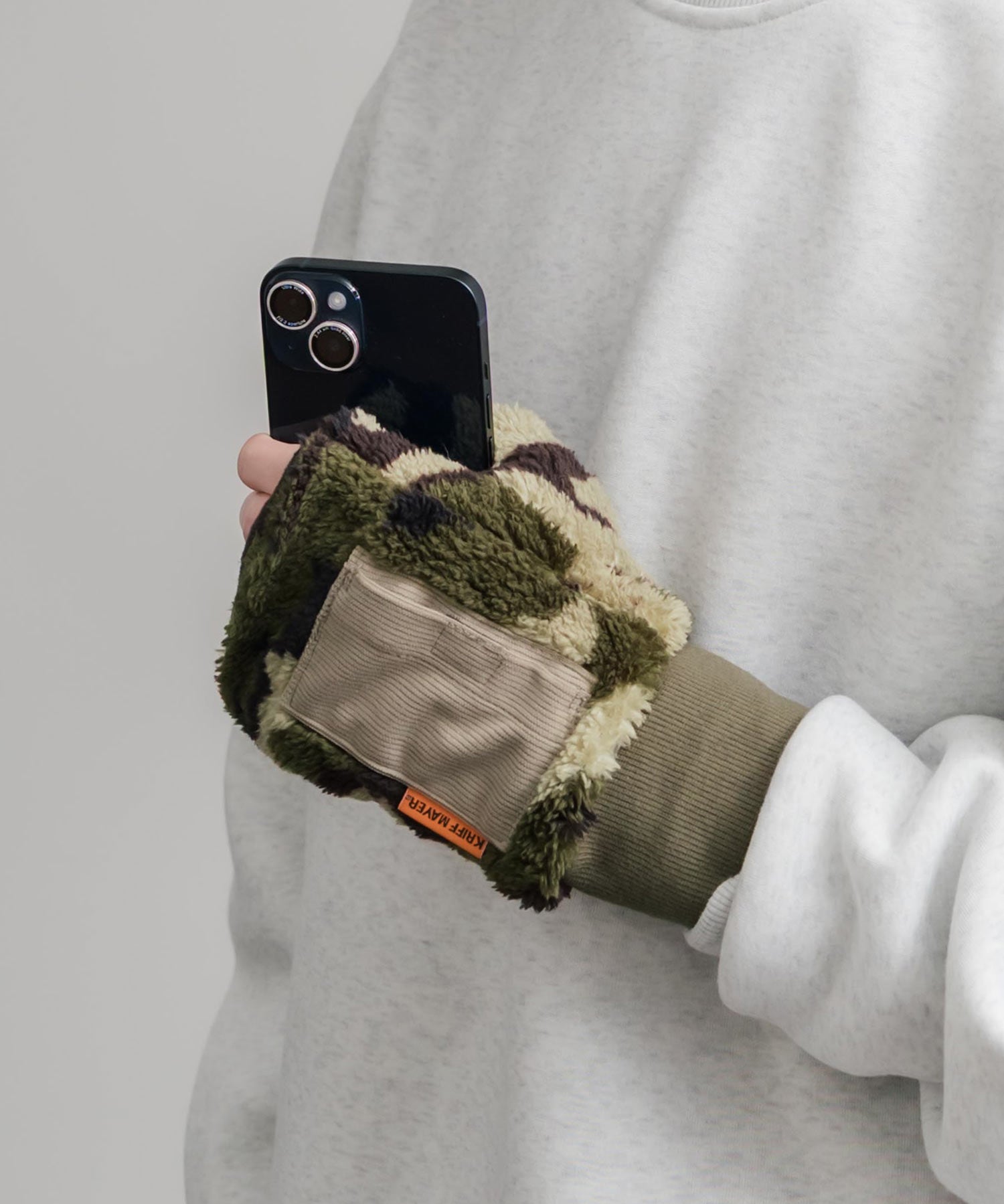 KRIFF MAYER クリフメイヤー デミグラブハンドウォーマー/フィンガーレスボア手袋 2527806 14966