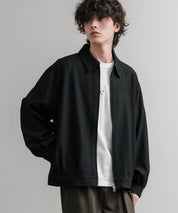 Upscape Audience アップスケープオーディエンス 日本製 国産 LANATEC ラナテック TECH メランジヘリンボンツイード 襟付きショートブルゾン AUD7364 14968