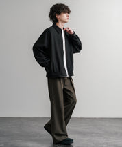 Upscape Audience アップスケープオーディエンス 日本製 国産 LANATEC ラナテック TECH メランジヘリンボンツイード 襟付きショートブルゾン AUD7364 14968