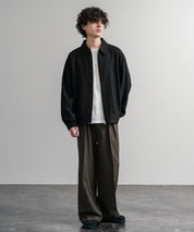 Upscape Audience アップスケープオーディエンス 日本製 国産 LANATEC ラナテック TECH メランジヘリンボンツイード 襟付きショートブルゾン AUD7364 14968