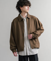 Upscape Audience アップスケープオーディエンス 日本製 国産 LANATEC ラナテック TECH メランジヘリンボンツイード 襟付きショートブルゾン AUD7364 14968