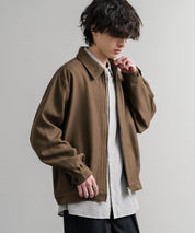 Upscape Audience アップスケープオーディエンス 日本製 国産 LANATEC ラナテック TECH メランジヘリンボンツイード 襟付きショートブルゾン AUD7364 14968