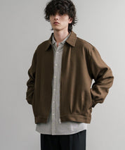 Upscape Audience アップスケープオーディエンス 日本製 国産 LANATEC ラナテック TECH メランジヘリンボンツイード 襟付きショートブルゾン AUD7364 14968