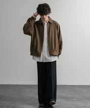 Upscape Audience アップスケープオーディエンス 日本製 国産 LANATEC ラナテック TECH メランジヘリンボンツイード 襟付きショートブルゾン AUD7364 14968