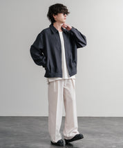 Upscape Audience アップスケープオーディエンス 日本製 国産 LANATEC ラナテック TECH メランジヘリンボンツイード 襟付きショートブルゾン AUD7364 14968