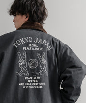 KRIFF MAYER クリフメイヤー バックグラフィックプリント裏ボアデッキジャケット 2525109 14969