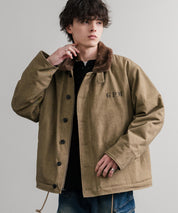 KRIFF MAYER クリフメイヤー バックグラフィックプリント裏ボアデッキジャケット 2525109 14969