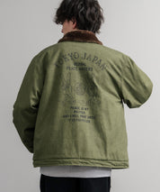 KRIFF MAYER クリフメイヤー バックグラフィックプリント裏ボアデッキジャケット 2525109 14969