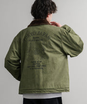 KRIFF MAYER クリフメイヤー バックグラフィックプリント裏ボアデッキジャケット 2525109 14969