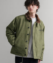 KRIFF MAYER クリフメイヤー バックグラフィックプリント裏ボアデッキジャケット 2525109 14969