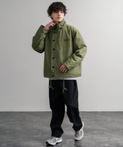 KRIFF MAYER クリフメイヤー バックグラフィックプリント裏ボアデッキジャケット 2525109 14969