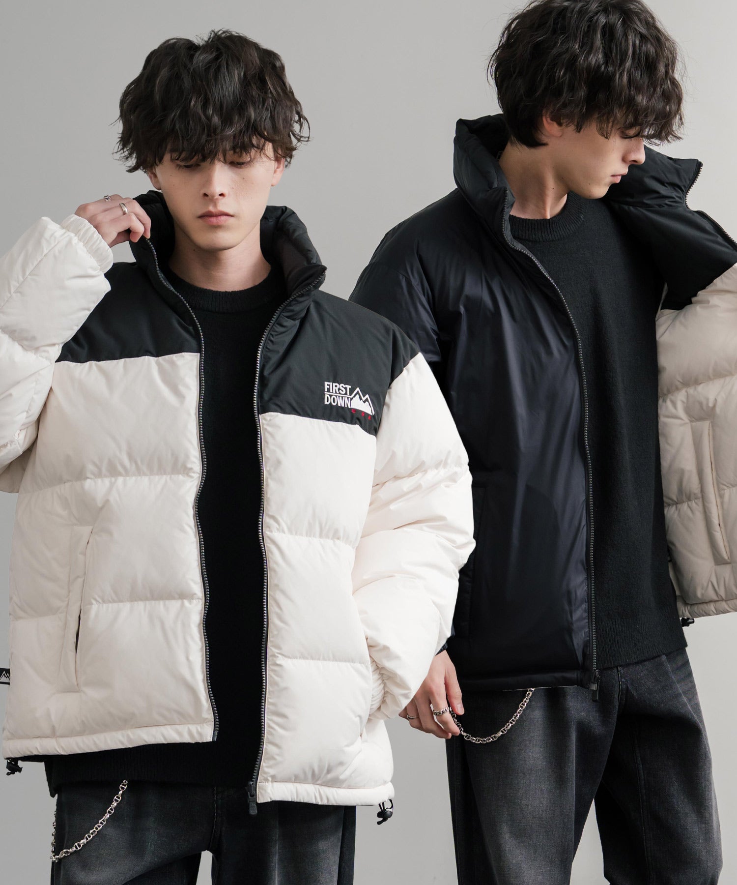 FIRST DOWN ファーストダウン BUBBLE DOWN JKT 2WAYリバーシブルバブル