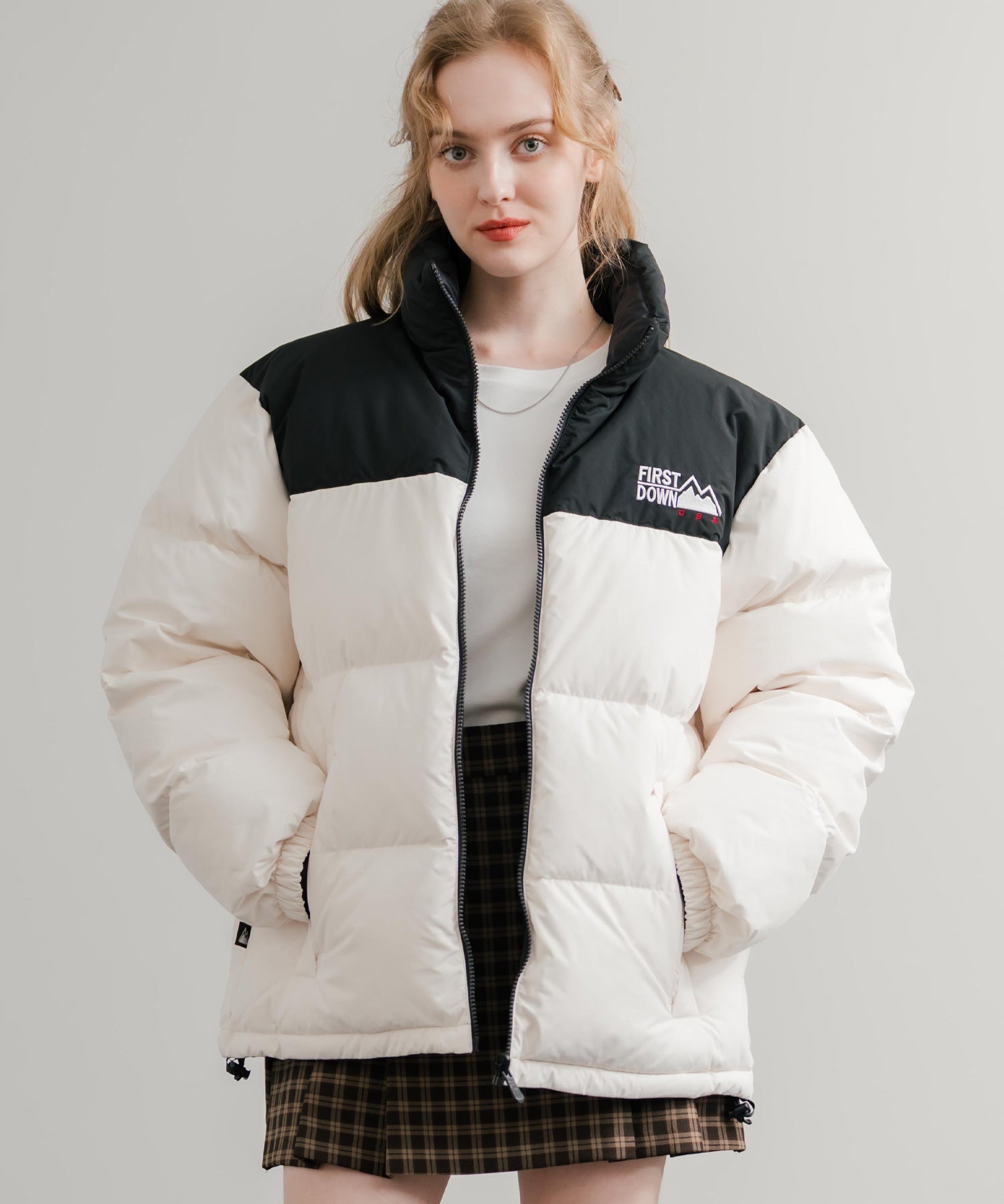 FIRST DOWN ファーストダウン BUBBLE DOWN JKT 2WAYリバーシブルバブルダウンジャケット F942001 14979