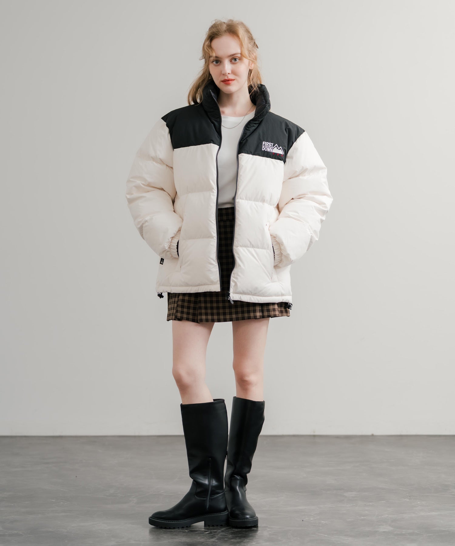 FIRST DOWN ファーストダウン BUBBLE DOWN JKT 2WAYリバーシブルバブルダウンジャケット F942001 14979