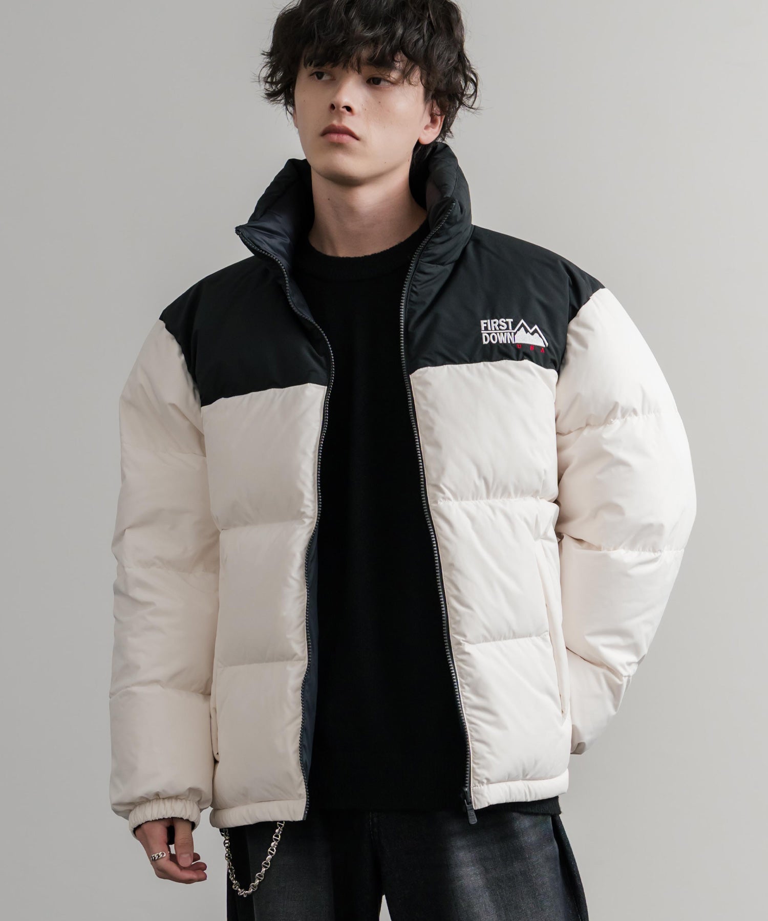 FIRST DOWN ファーストダウン BUBBLE DOWN JKT 2WAYリバーシブルバブルダウンジャケット F942001 14979