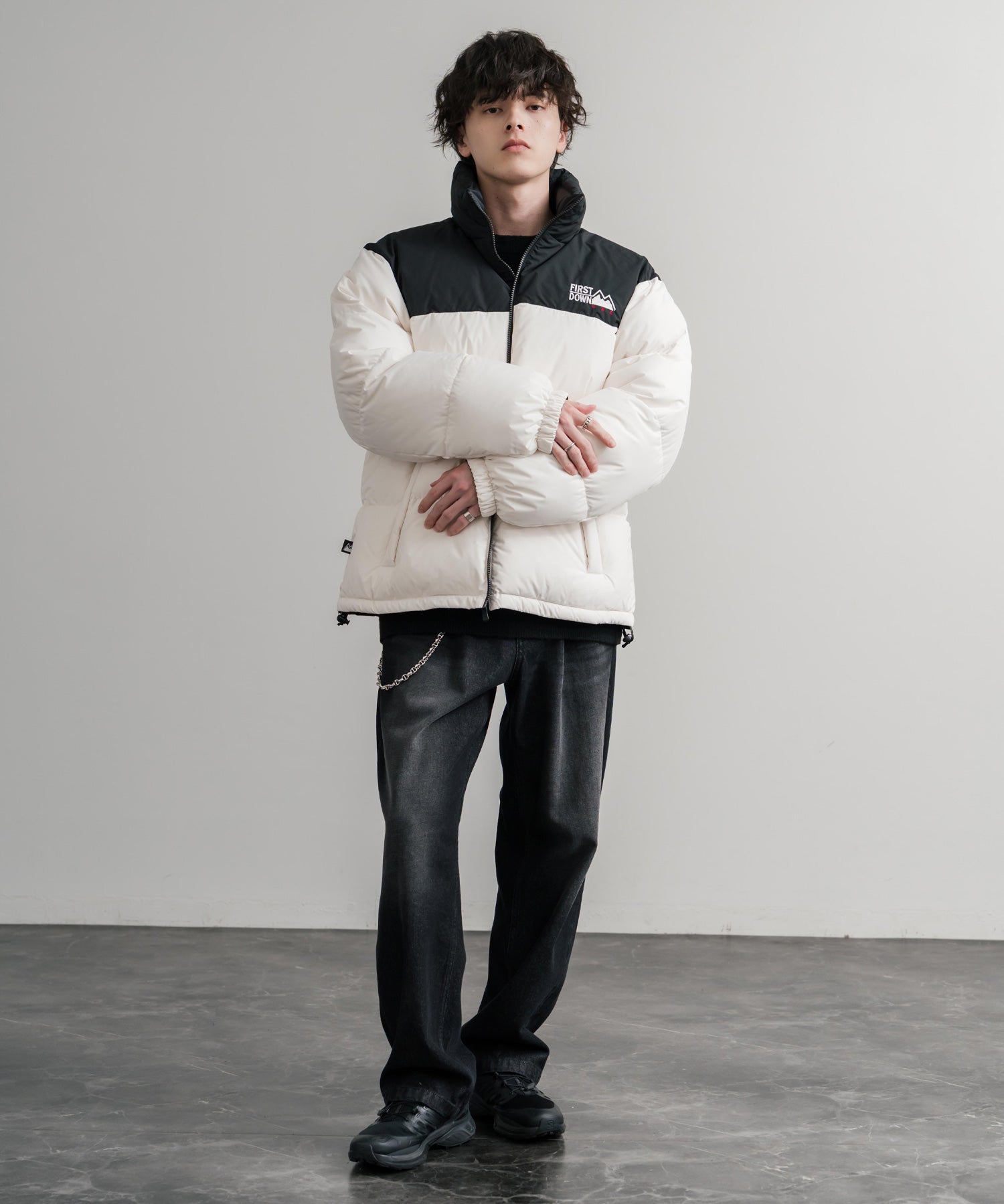 FIRST DOWN ファーストダウン BUBBLE DOWN JKT 2WAYリバーシブルバブルダウンジャケット F942001 14979