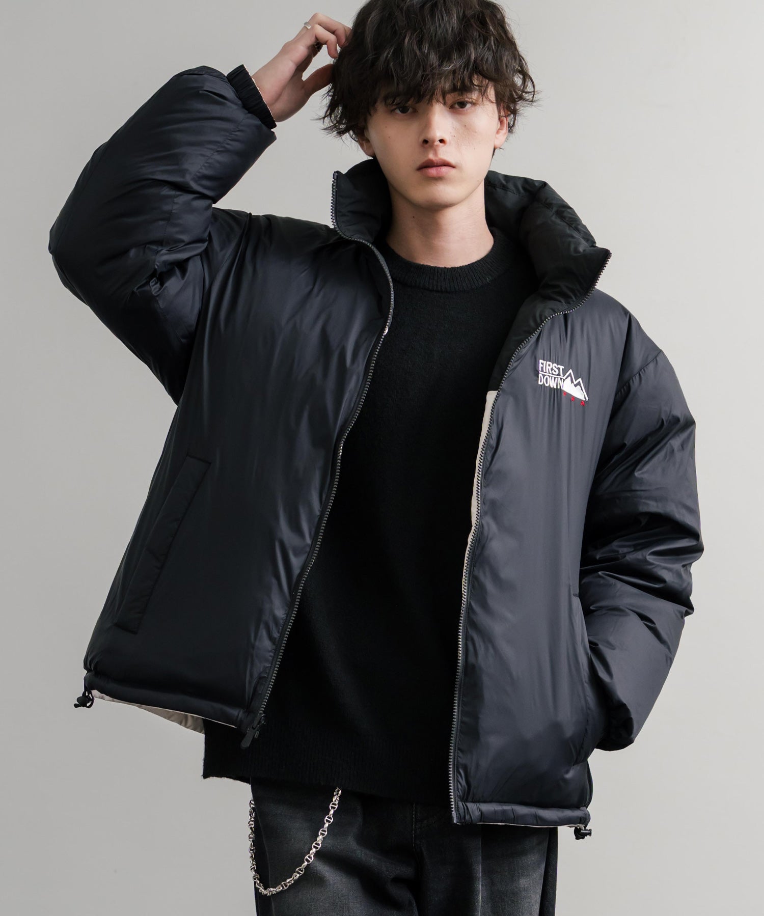 FIRST DOWN ファーストダウン BUBBLE DOWN JKT 2WAYリバーシブルバブルダウンジャケット F942001 14979