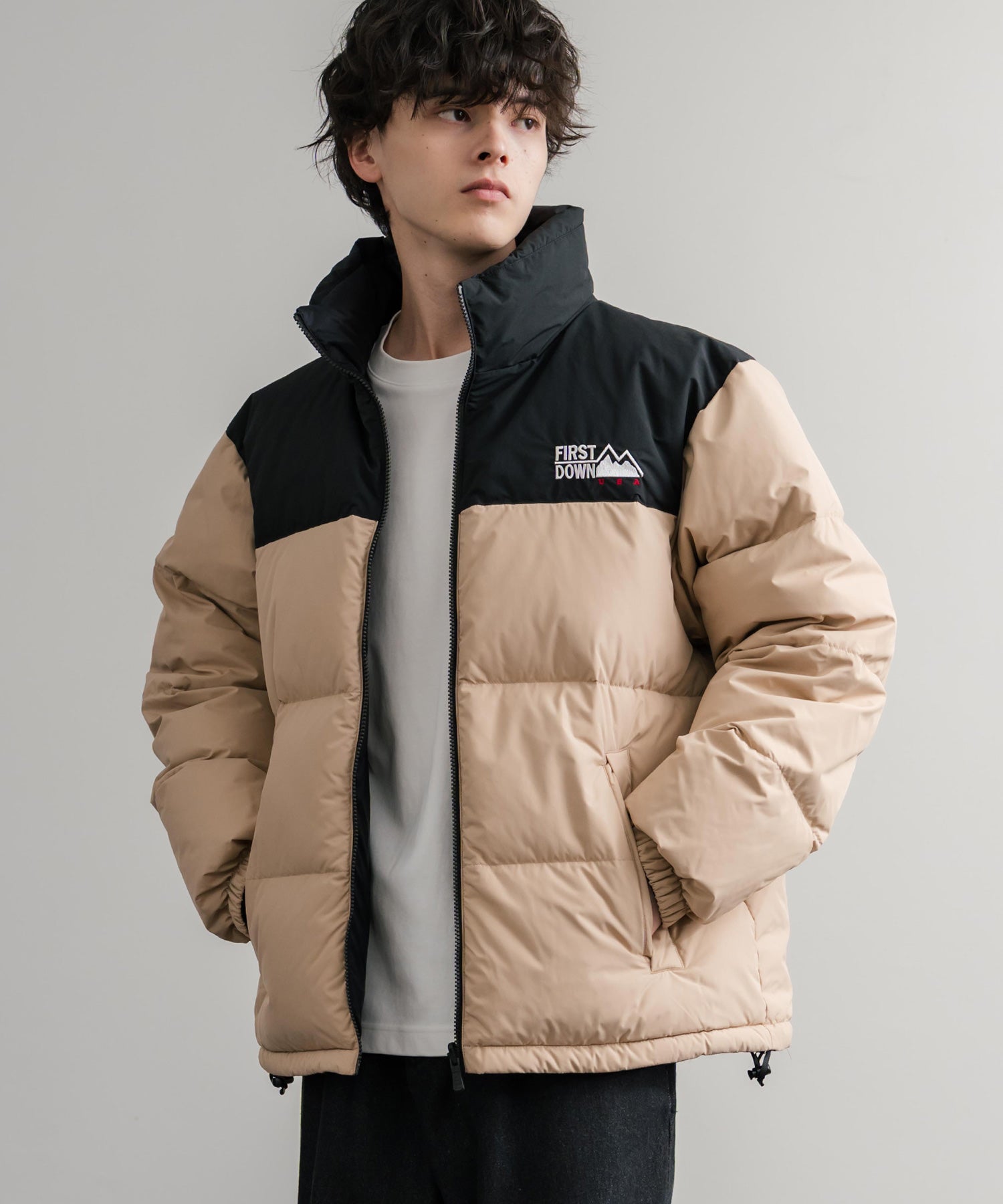 FIRST DOWN ファーストダウン BUBBLE DOWN JKT 2WAYリバーシブルバブルダウンジャケット F942001 14979