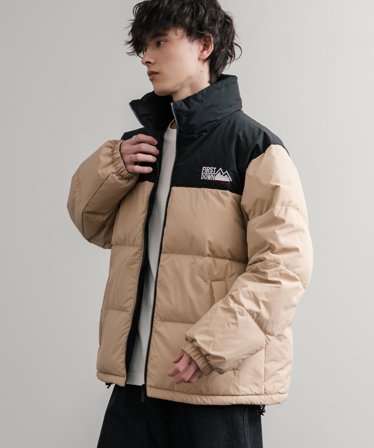 FIRST DOWN ファーストダウン BUBBLE DOWN JKT 2WAYリバーシブルバブルダウンジャケット F942001 14979