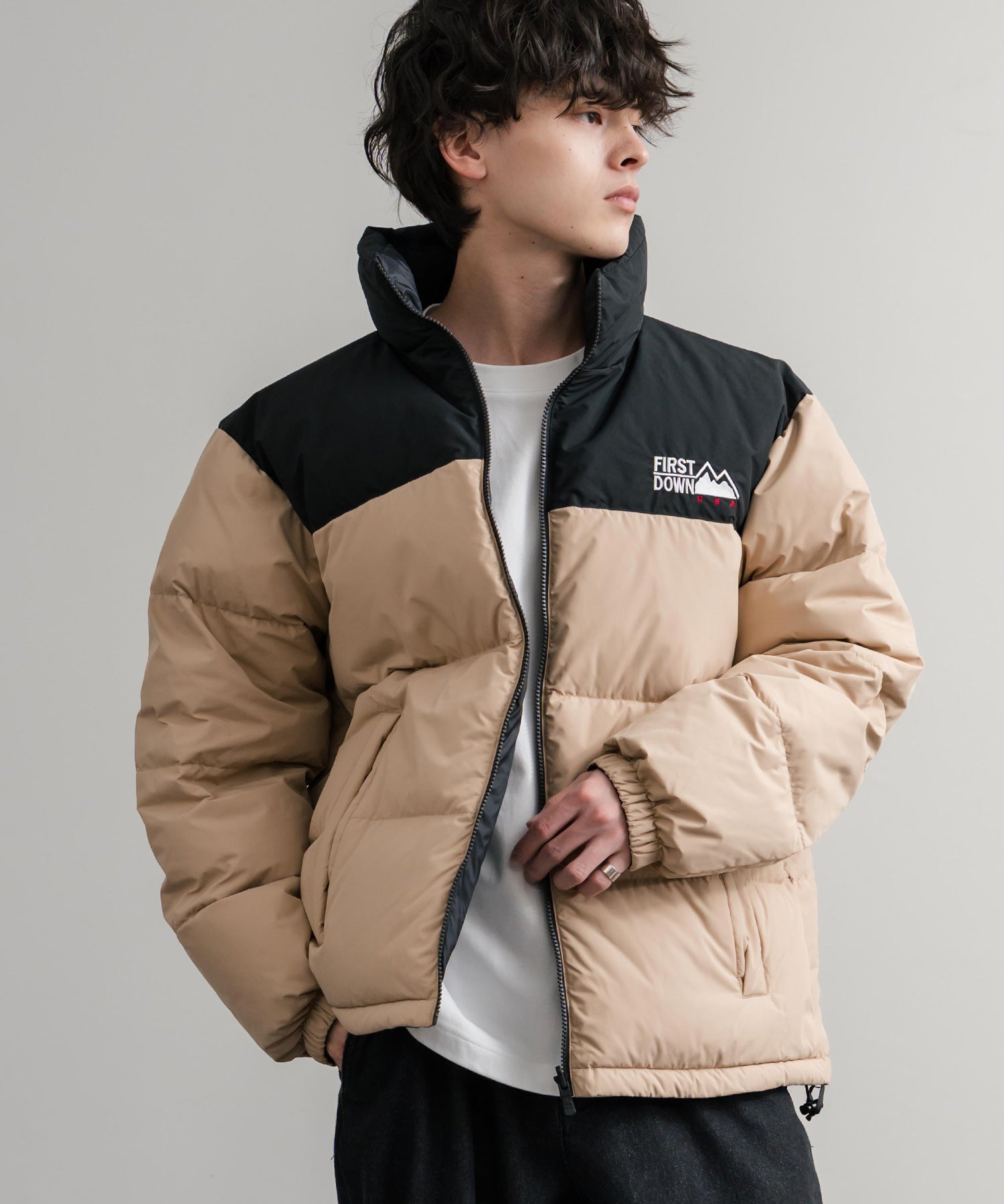 FIRST DOWN ファーストダウン BUBBLE DOWN JKT 2WAYリバーシブルバブルダウンジャケット F942001 14979