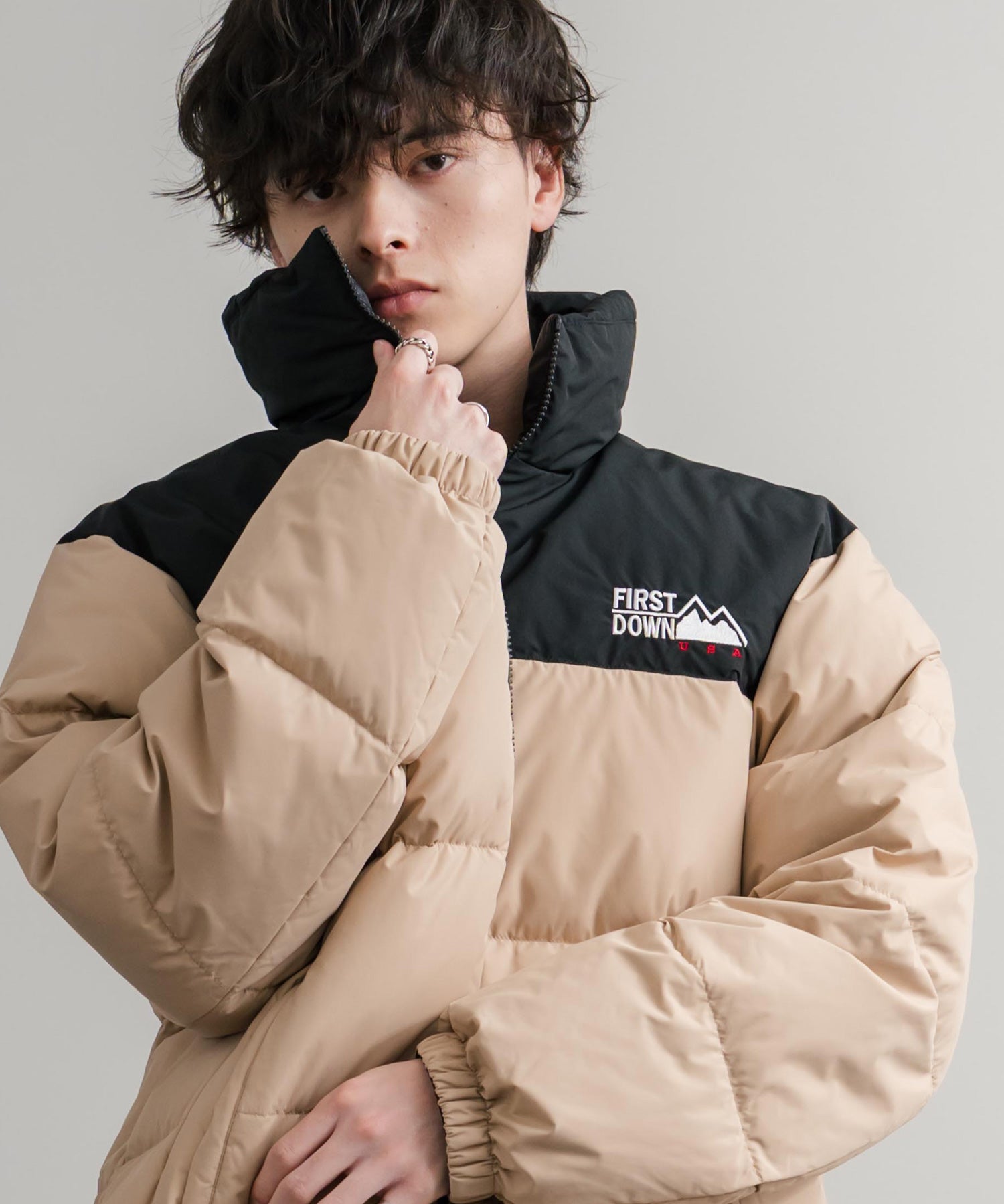 FIRST DOWN ファーストダウン BUBBLE DOWN JKT 2WAYリバーシブルバブルダウンジャケット F942001 14979