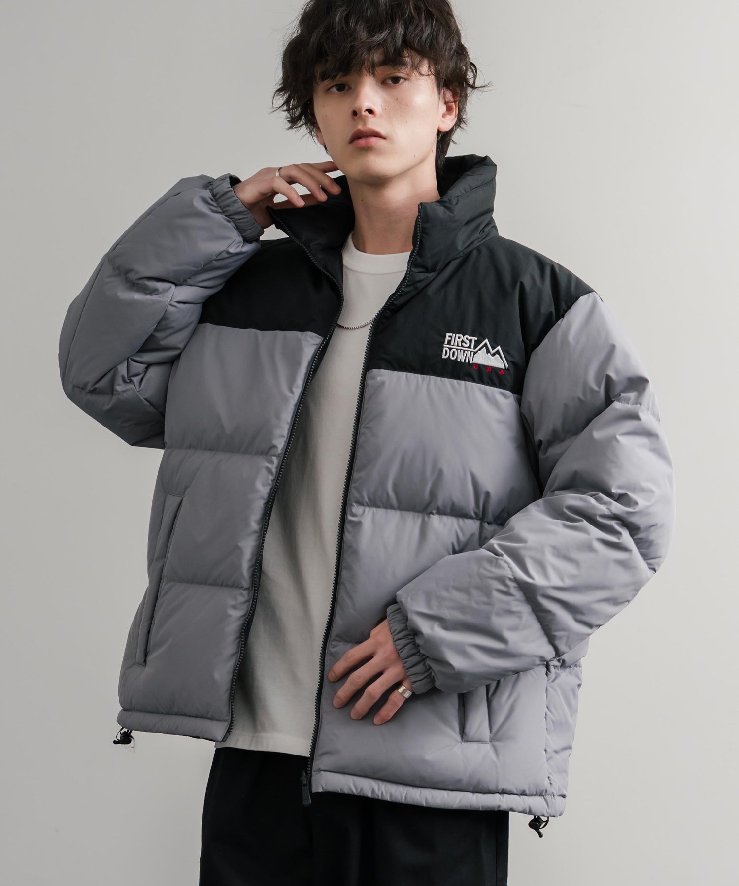 FIRST DOWN ファーストダウン BUBBLE DOWN JKT 2WAYリバーシブルバブルダウンジャケット F942001 14979