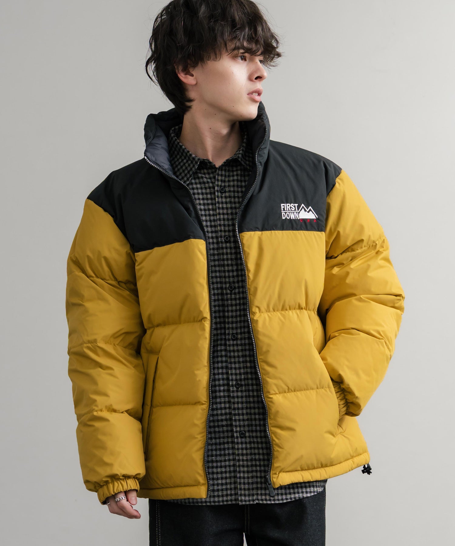 FIRST DOWN ファーストダウン BUBBLE DOWN JKT 2WAYリバーシブルバブルダウンジャケット F942001 14979