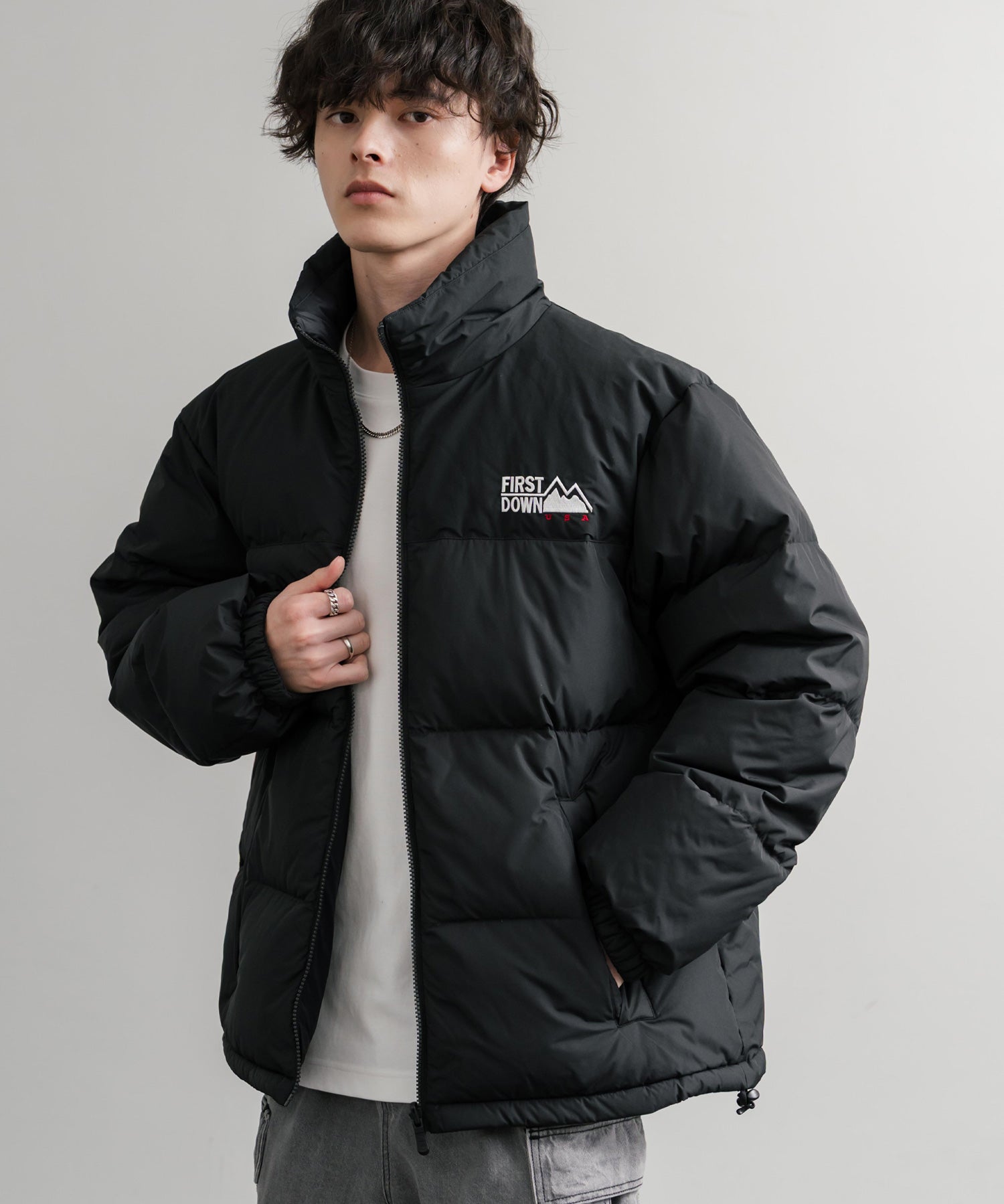 FIRST DOWN ファーストダウン BUBBLE DOWN JKT 2WAYリバーシブルバブルダウンジャケット F942001 14979