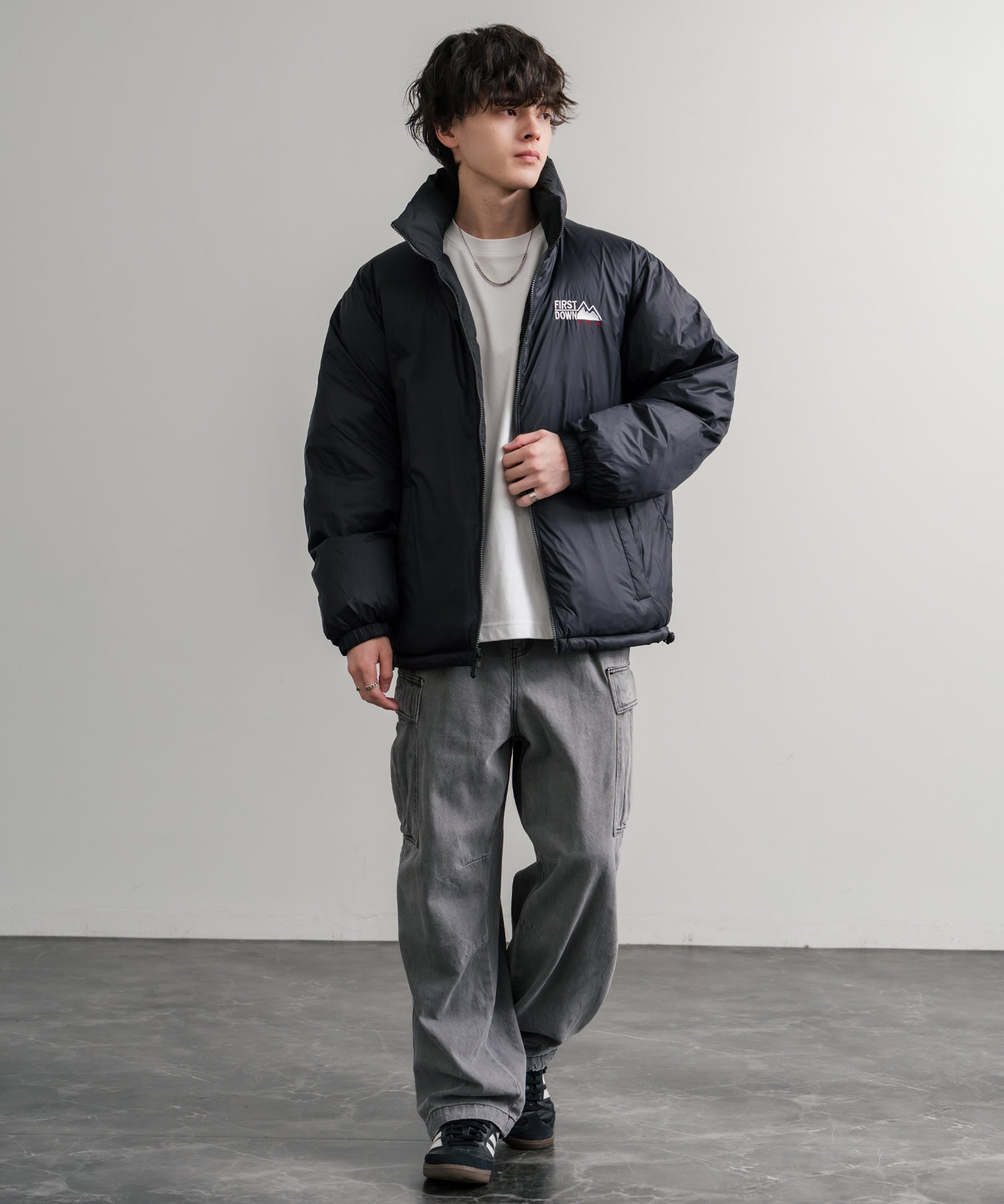 FIRST DOWN ファーストダウン BUBBLE DOWN JKT 2WAYリバーシブルバブルダウンジャケット F942001 14979