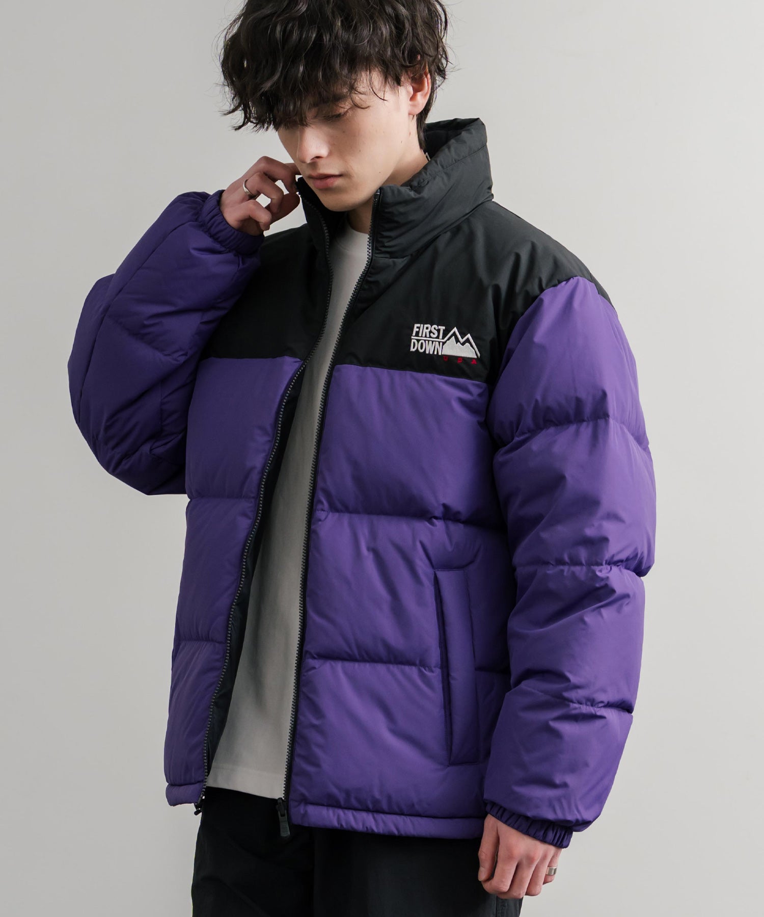 FIRST DOWN ファーストダウン BUBBLE DOWN JKT 2WAYリバーシブルバブルダウンジャケット F942001 14979